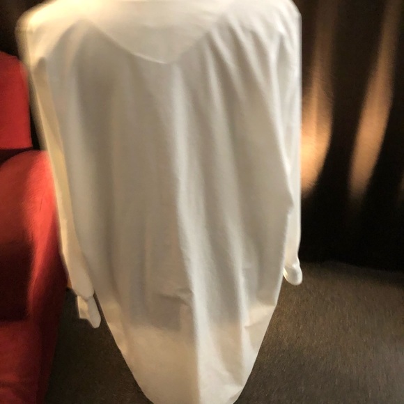 Landau White long lab coat. Sz Large - Picture 7 of 9